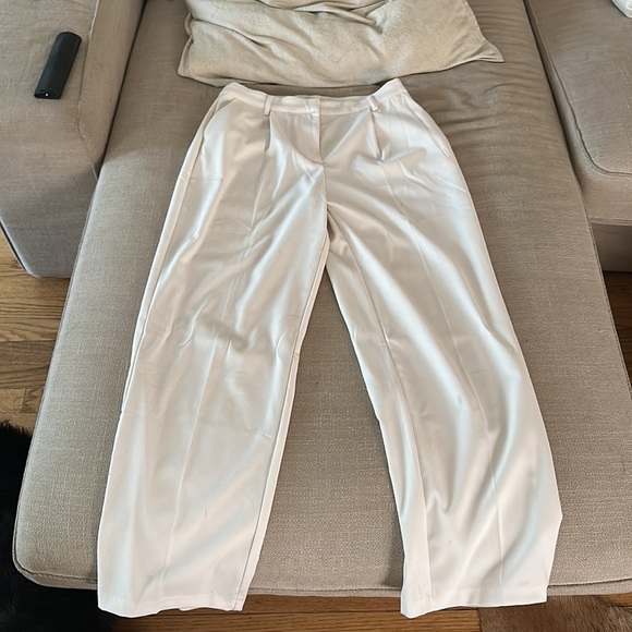 Na-Kd Claire rose collab offwhite trousers - Picture 8 of 9